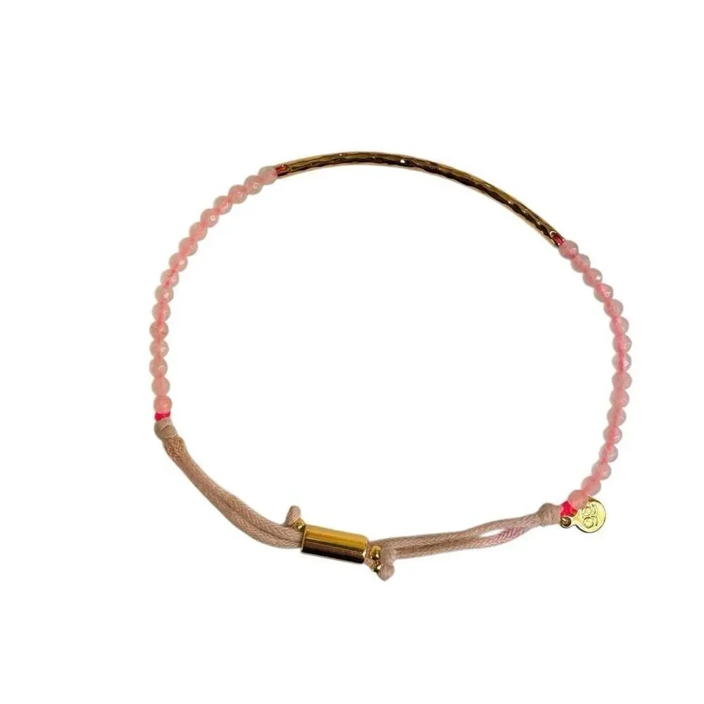 Gorjana Love Rose Quartz Power Gemstone Bracelet